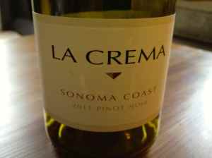 La Crema Pinot Noir 2011, Sonoma Coast, California, USA.