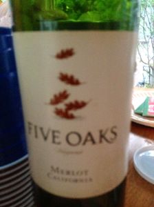 Five Oaks Merlot, Gallo Family Vineyards, Sonoma Valley, California, USA.