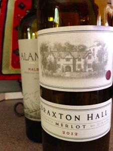 2012 Braxton Hall Merlot, Santa Rosa, California, USA.