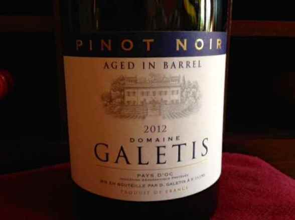 2012 Domaine Galetis Pinot Noir, Vin de Pays d'Oc, France