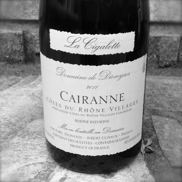 2011 Cairanne La Cigalette, Rhone Villages, France.