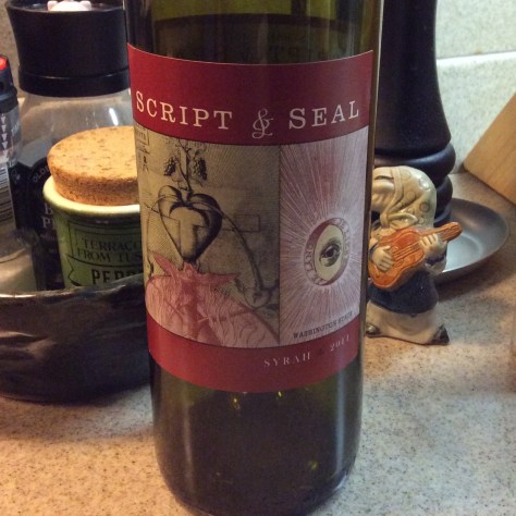 2011 Script and Seal Syrah, Washington State, USA