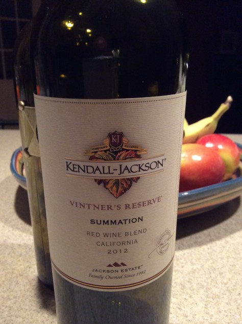 2012 Summation Red Wine Blend, Kendall Jackson, California, USA.