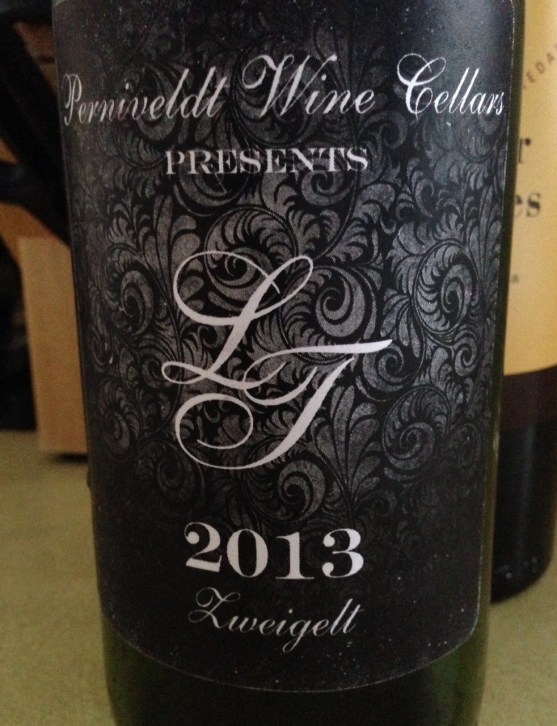 2013 LT Zweigelt, Perniveldt Wine Cellars, Rochester, New York, USA.