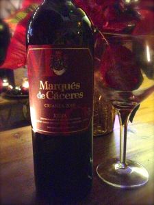 2010 Marques de Caceres Crianza Red, Rioja, Spain.