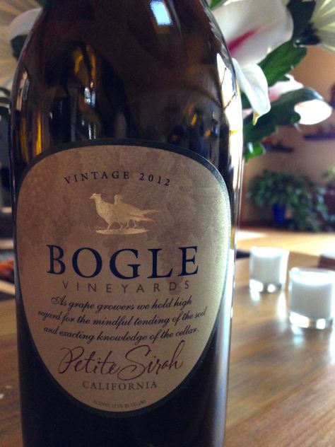 2012 Petite Syrah, Bogle Vineyards, California, USA.