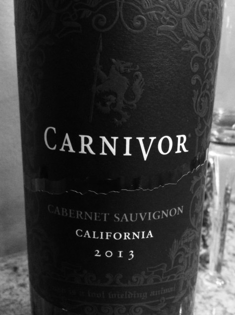 2013 Carnivor, Cabernet Sauvignon, California, USA.