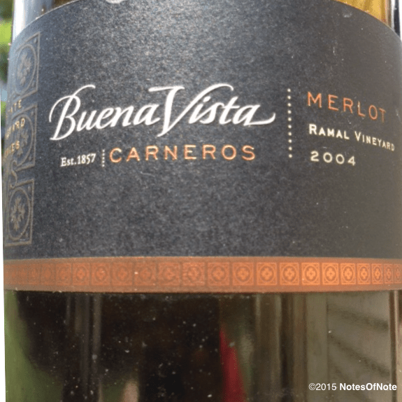 2004 Merlot, Buena Vista Ramal Estate Vineyard Series