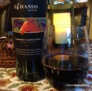 2013 Cabernet Sauvignon, 14 Hands, Columbia Valley, Washington, USA.