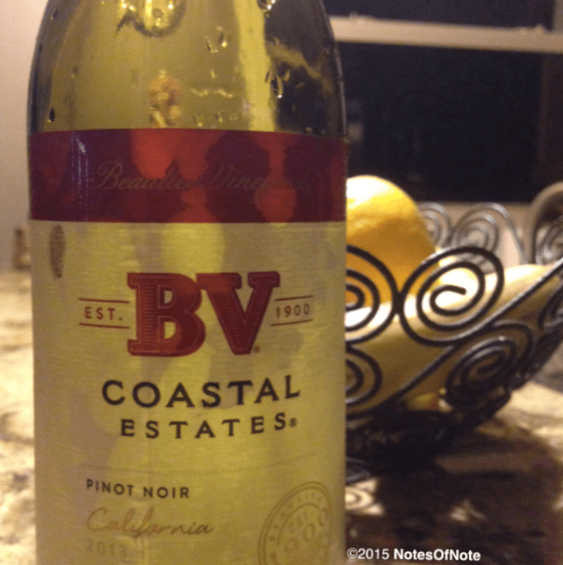 2013 Pinot Noir, BV Coastal Estates, Rutherford, California, USA.
