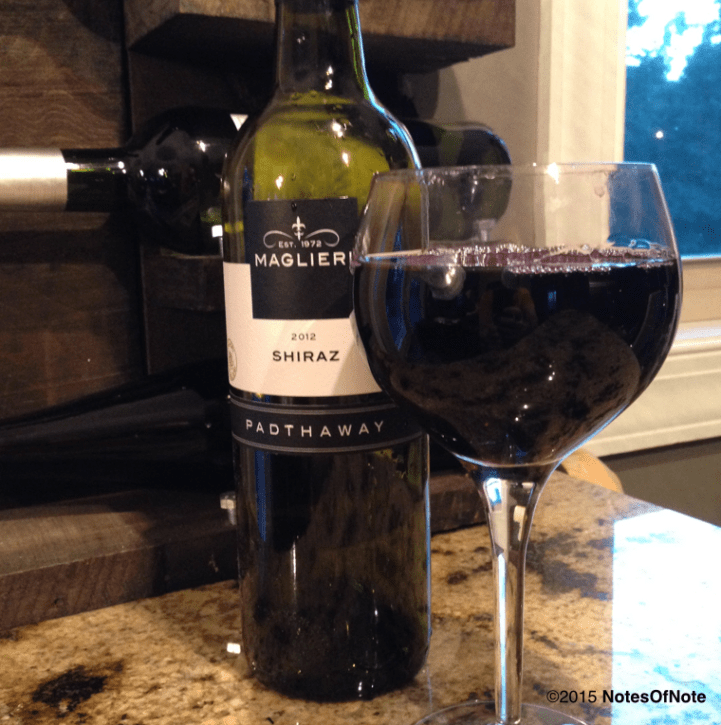 2012 Maglieri Shiraz, Padthaway, Australia.