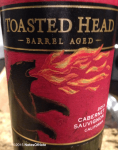 2013 Toasted Head Cabernet Sauvignon, Yolo County, California, USA.