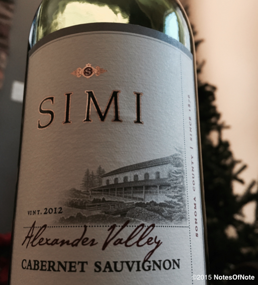 2012 Simi Winery Cabernet Sauvignon, Alexander Valley