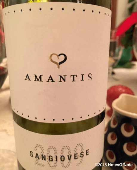 2009 Amantis Montecucco Sangiovese, Italy.