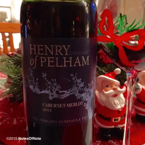 2013 Cabernet-Merlot Henry of Pelham Family Estate, Niagara Peninsula, Canada.