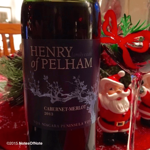 2013 Cabernet-Merlot Henry of Pelham Family Estate, Niagara Peninsula, Canada.