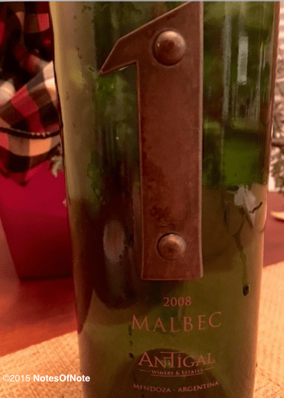 2008 Malbec 1, Antigal