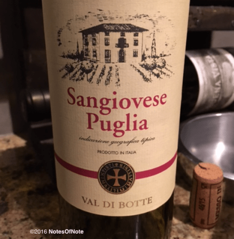  2014 Val Di Botte Sangiovese Puglia, Tuscany