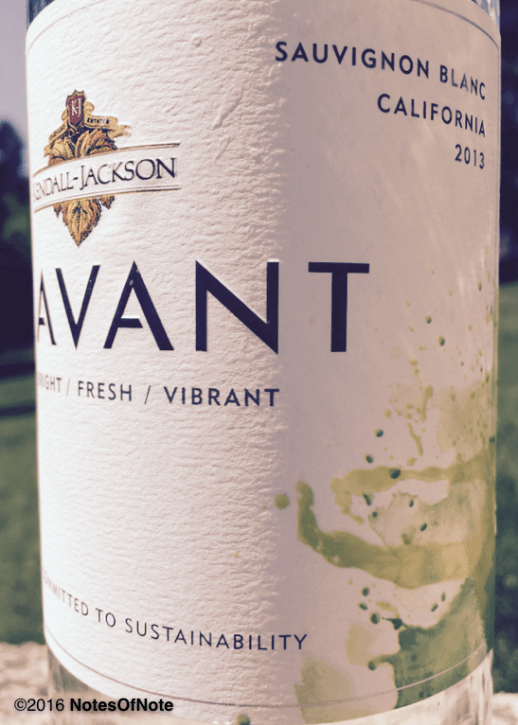 2013 Avant Sauvignon Blanc, Kendall-Jackson Vineyards, Santa Rosa, California, USA.