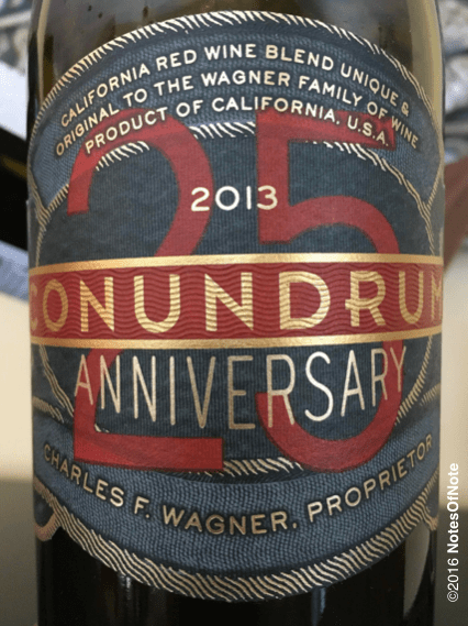 2013 Conundrum 25th Anniversary Red Blend, Conundrum Wines