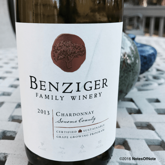 2013 Chardonnay, Benzinger Family Wines, Sonoma, California, USA.