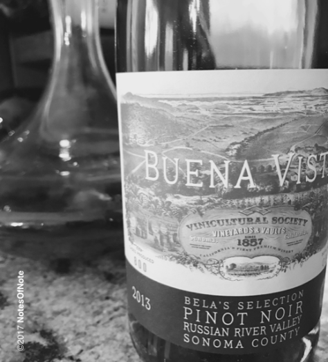 2013 Bela's Selection Pinot Noir, Russian River Valley, Sonoma County, California, USA.