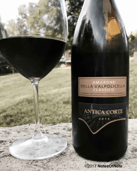 2013 Antica Corte Amarone, Valpolicella Ripasso Classico Superiore, Valpolicella, Italy.