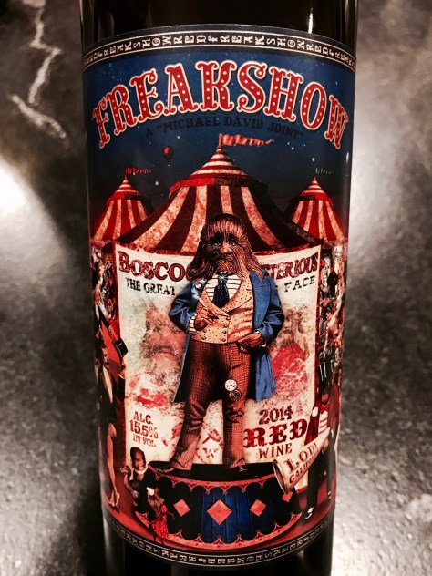 2014 Freakshow Red Wine, Michael David Winery, Lodi, California, USA.