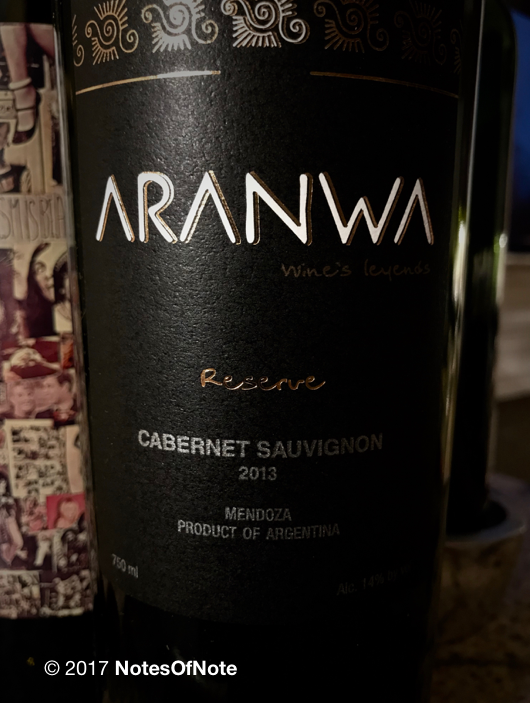 2013 Aranwa Reserve Cabernet Sauvignon