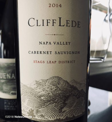 2014 Cabernet Sauvignon, Cliff Lede, Stag's Leap District, Napa Valley, California, USA.