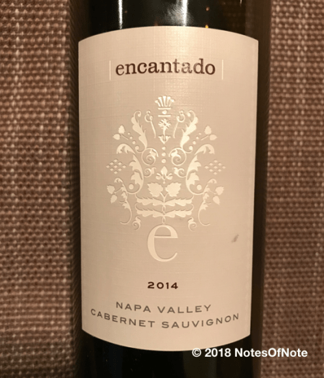 2014 Encantado Cabernet Sauvignon, Pine Ridge Vineyards, Napa Valley, California, USA.