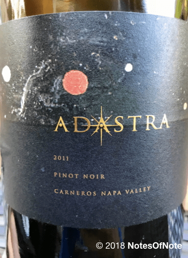 2011 Adastra Pinot Noir, Carneros, USA
