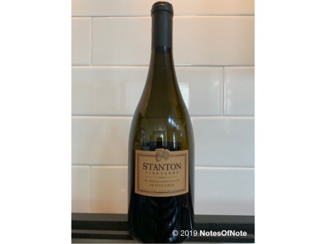 2016 Petite Sirah, Stanton Vineyards, Napa Valley, California, USA.