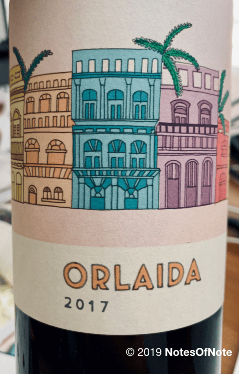 2017 Orlaida, Gil Family wines, Montsant, Spain.