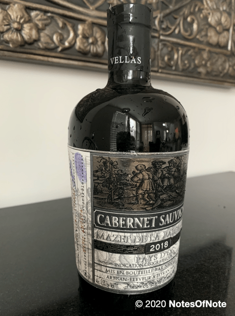 2018 Manzer de la Palombiere Cabernet
