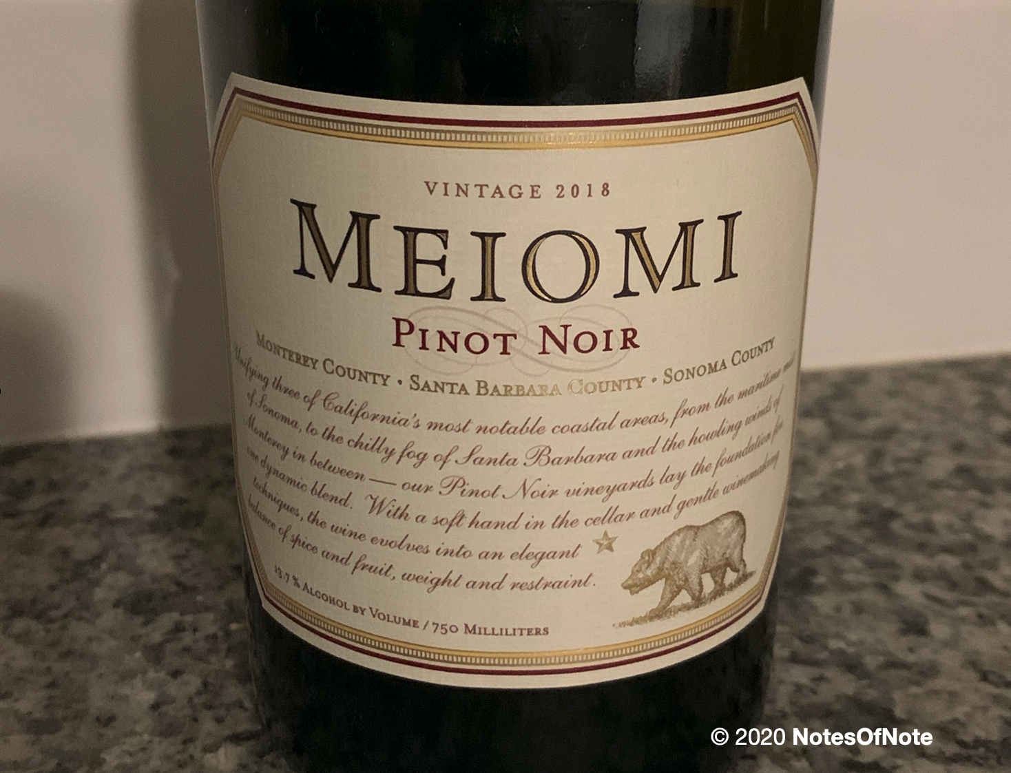 2018 Meiomi Pinot Noir