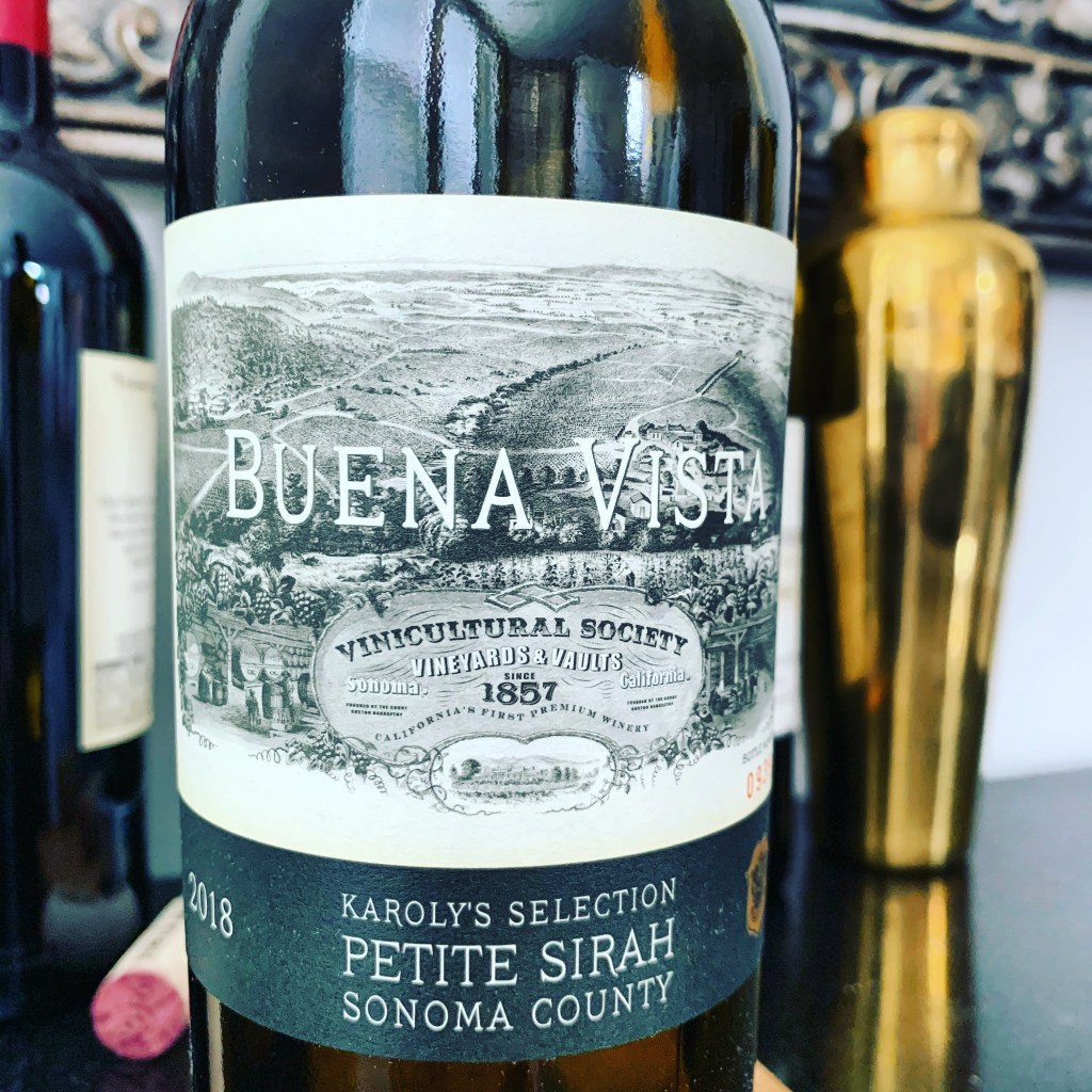 2018 Karoly's Selection Petite Sirah, Buena Vista Winery, Sonoma County, California. Expanding the vertical flight @BuenaVistaWines