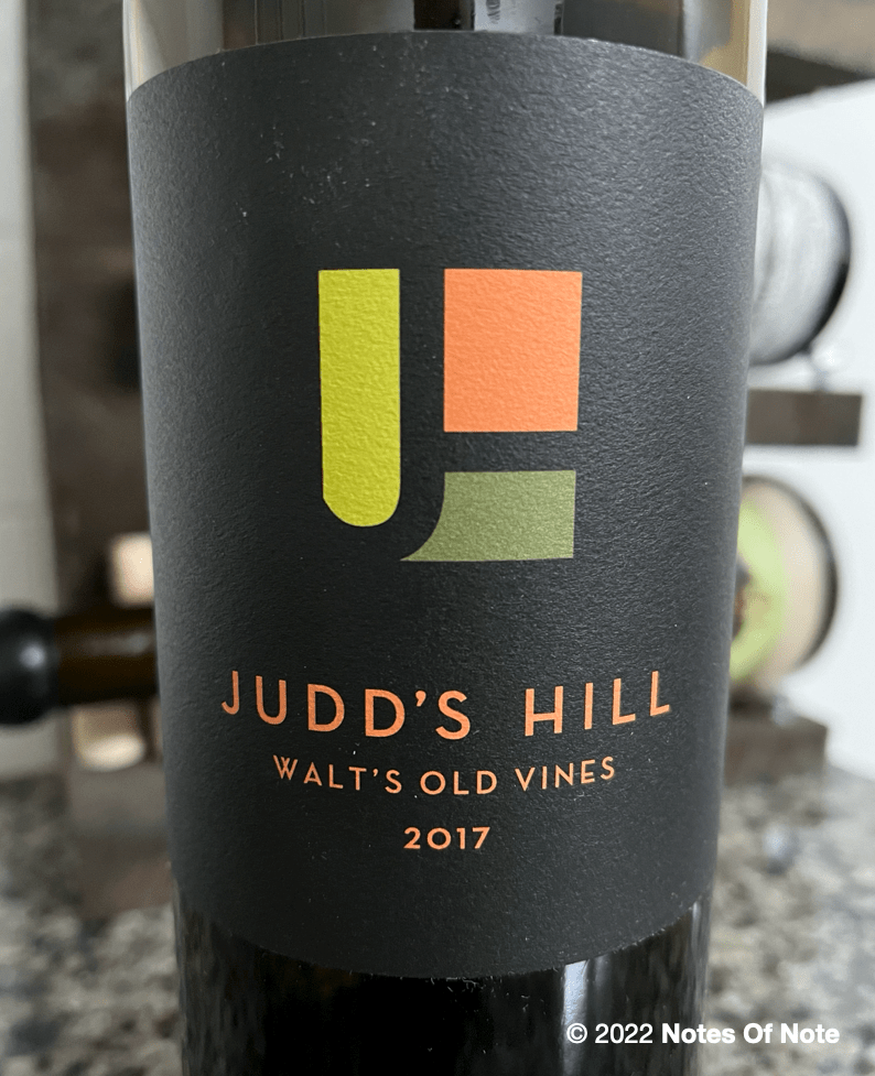 2017 Walt's Old Vines Red Blend, Judd's Hill, Napa, California, USA.