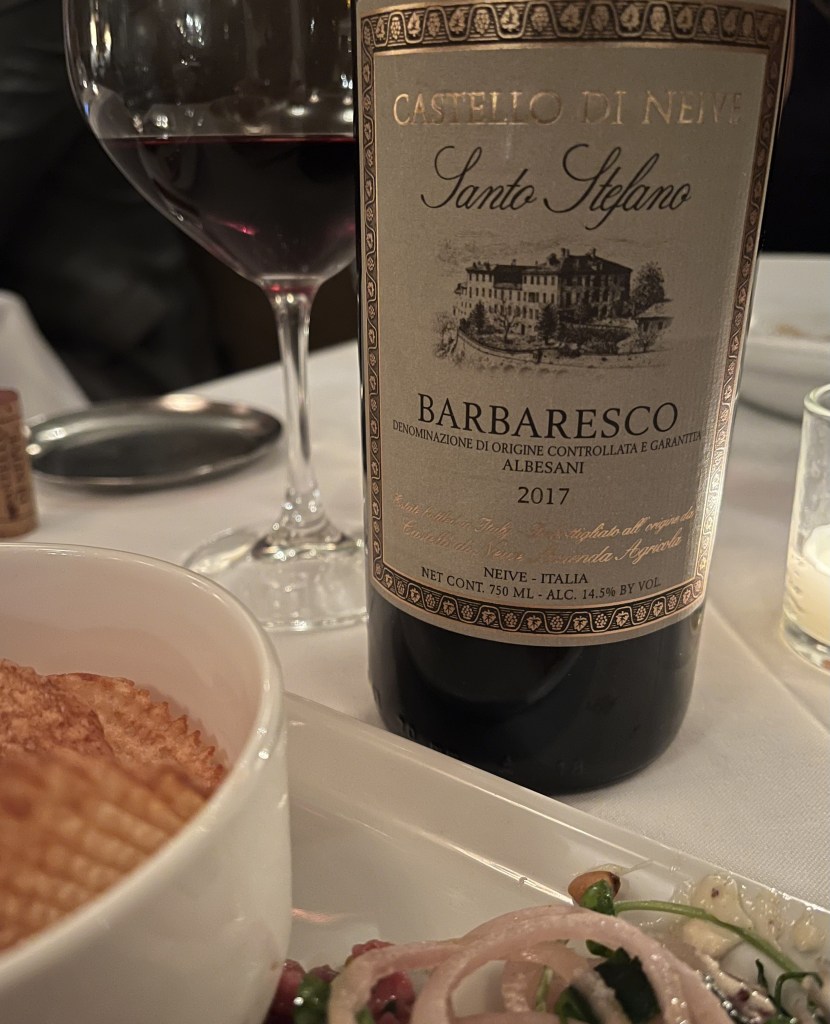 2017 Castello di Neive Barbaresco “Santo Stefano”, Piedmont, Italy.